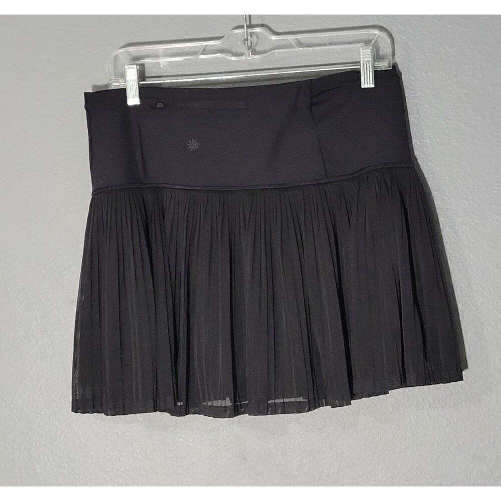 Athleta  A-Game Womens Mesh Skorts Black Sz M - Picture 2 of 8
